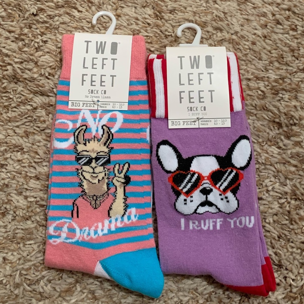 TWO LEFT FEET SOCK CO SOCKS